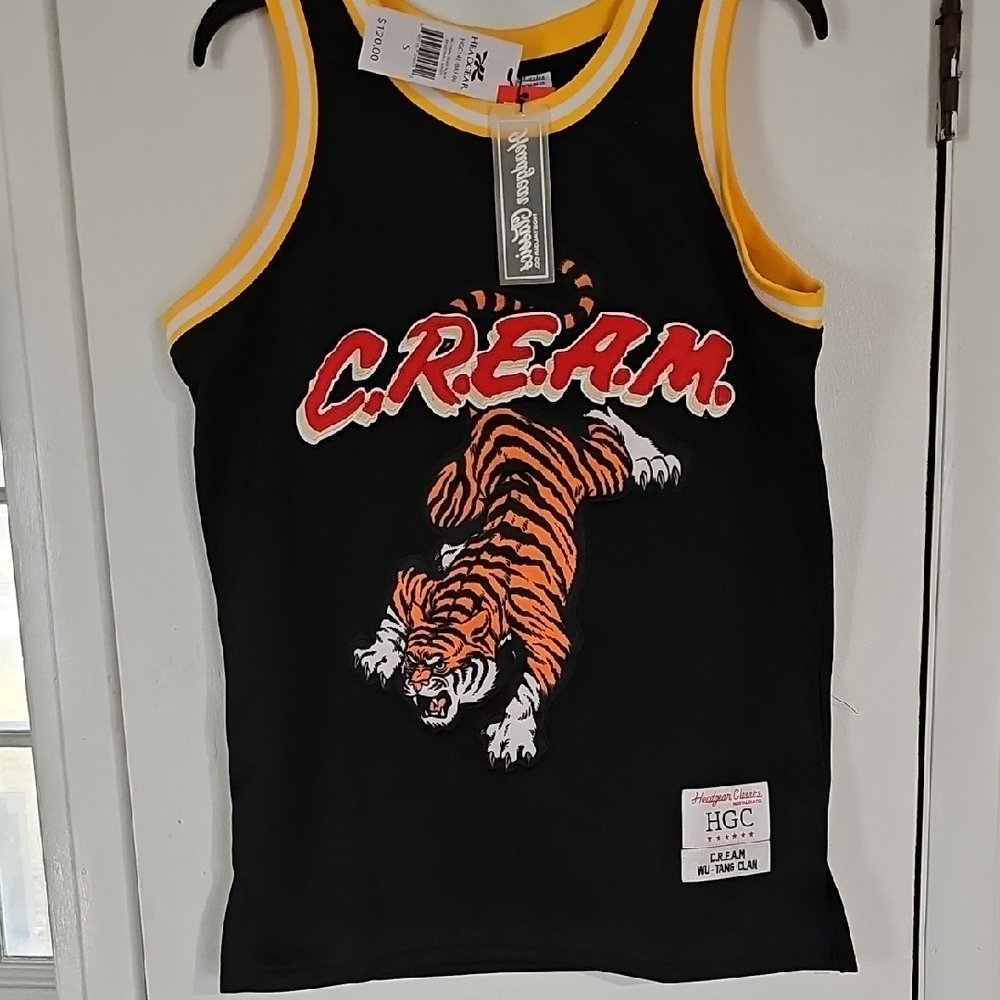 NWT retails $120. Headgear C.R.E.A.M Wu-tang Clan Embroidered Jersey SM